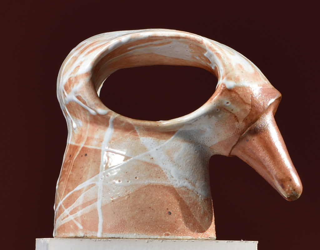 Glazed ceramic, 18 x 12 x 20 cm
