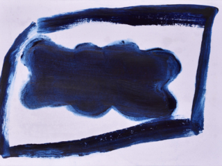Pigment und Tylose auf Papier, 21,5 x 30,5 cm