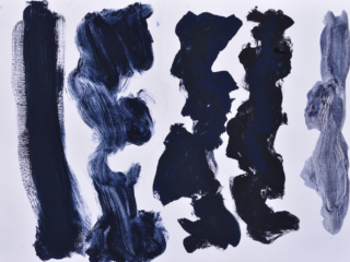 Pigment und Tylose auf Papier, 21,5 x 30,5 cm