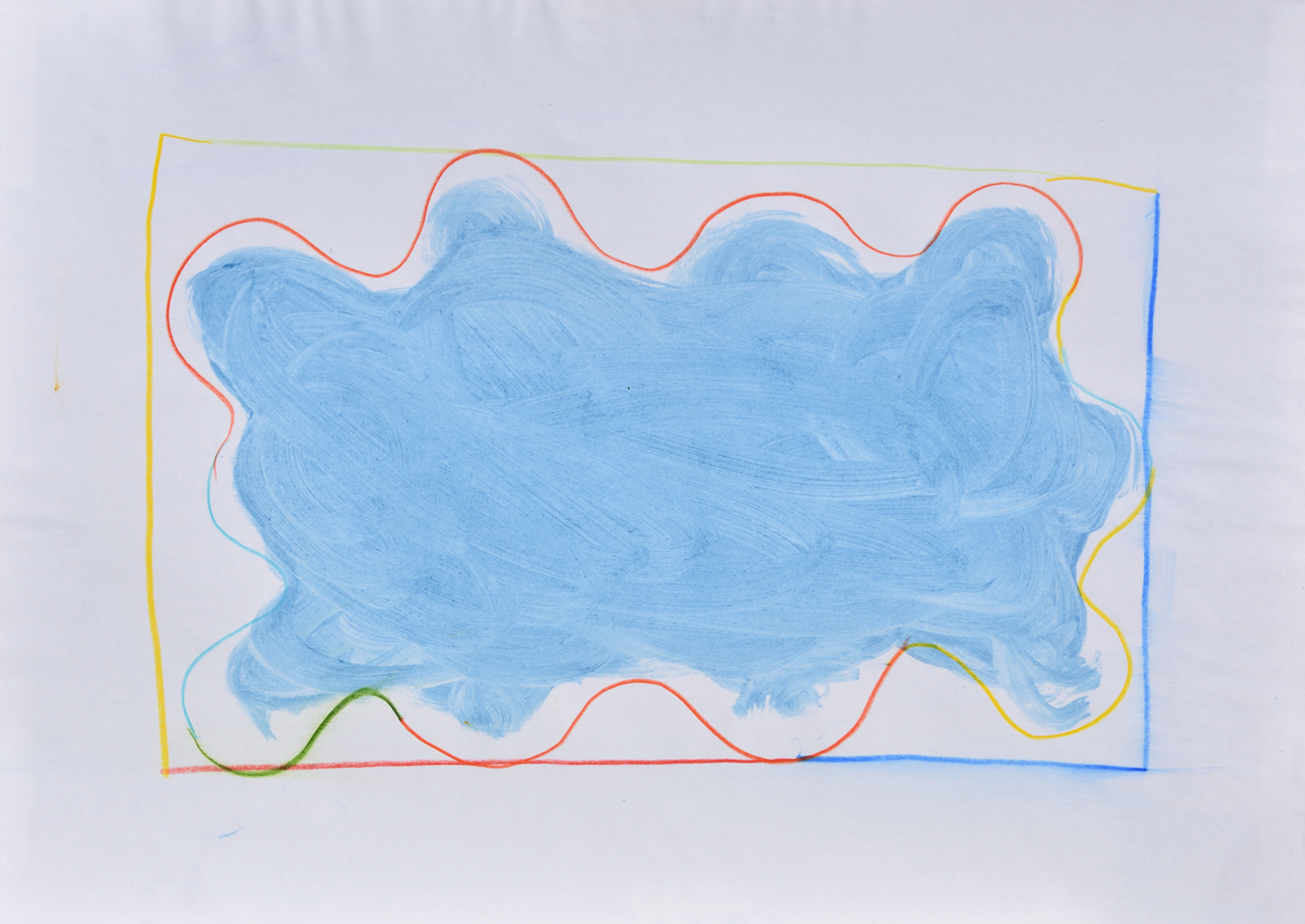 Pigment und Tylose auf Papier, 29,5 x 41,5 cm